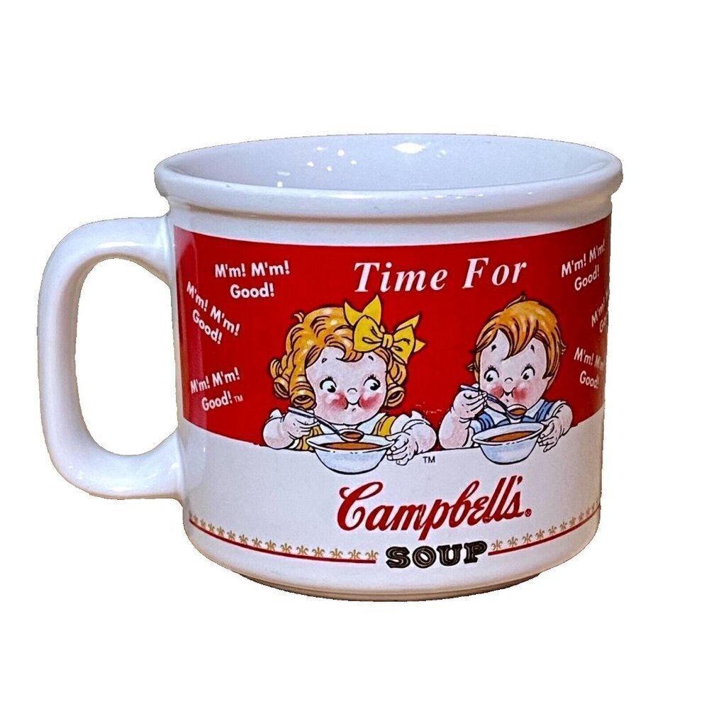 Campbell's Soup Co 1998 Time For‎ Campbell’s Soup Bowl Mug M’m! M’m! Good! EUC